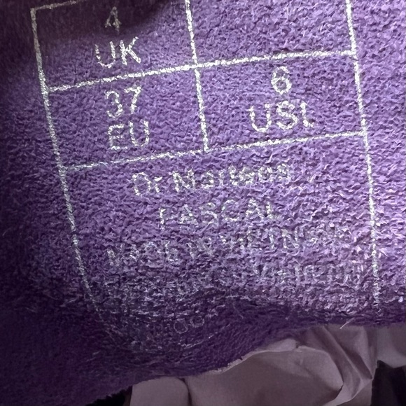 Dr. Marten Pascal Combat Boots in Violet Mirror Iridescent Mermaid - Picture 8 of 8